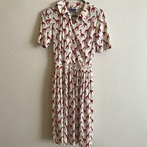 vintage giraffe dress